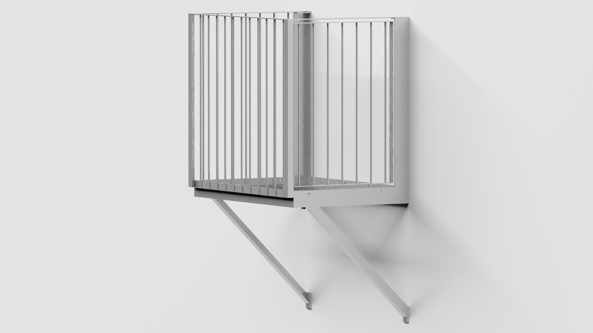 Rømningsbalkong 100 cm alu - Bilde 2